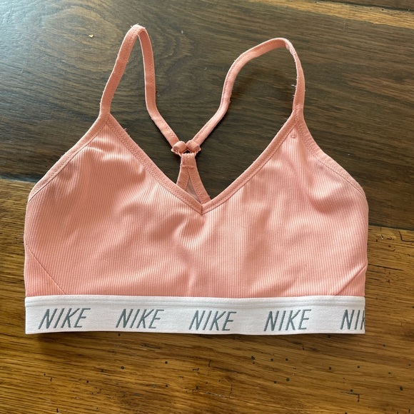 Nike Peach Racerback Sports Bra - Picture 1 of 4